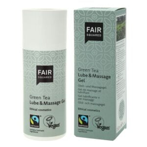 Fair Squared vegan glijmiddel - op basis van Groene Thee - dispenser