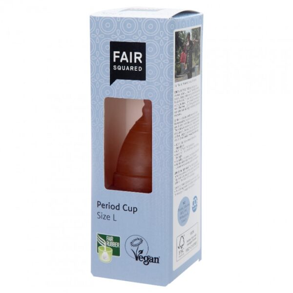 Fair Squared Menstruatiecup - 100% natuurlijk rubber (Maat: Size L)