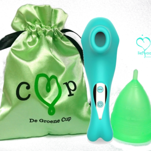 Menstrubatie pakket De Groene Cup (Maat: Model IV (Low cervix))