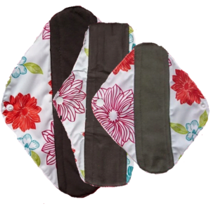 Alvababy wasbaar maandverband probeerset (bamboe) (Kleur: Wit)