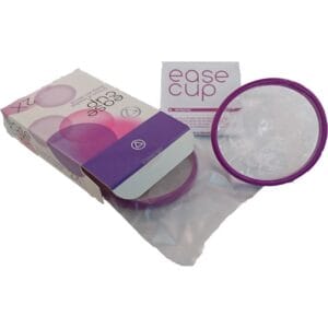 EaseCup menstruatiedisk – platte menstruatiecups – zorgeloze menstruatie (Aantal: 1 x EaseCup 2 pack (2 easecups))